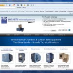 Russells Technical Products Industrial Web Design Portfolio Example