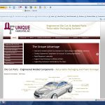 Unique Fabricating Industrial Web Design Portfolio Example