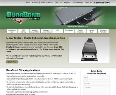 Manufacturing Website Design Portfolio Illinois